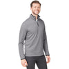 Core 365 Men's Black/White Venture Heathered Stripe Quarter-Zip