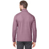 Core 365 Men's Burgundy/White Venture Heathered Stripe Quarter-Zip