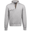 Landway Men's Heather Grey Riverton Quilted Fleece Pullover