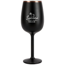 Snowfox Black 12 oz. Insulated Stemmed Wine Glass