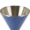 Snowfox Blue 8 oz. Double Wall Steel Stemmed Martini Glass