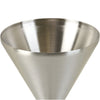 Snowfox Steel 8 oz. Double Wall Steel Stemmed Martini Glass