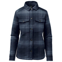 Stormtech Women's Midnight/Dusk Plaid Highland Sherpa Lined Plaid Jacket