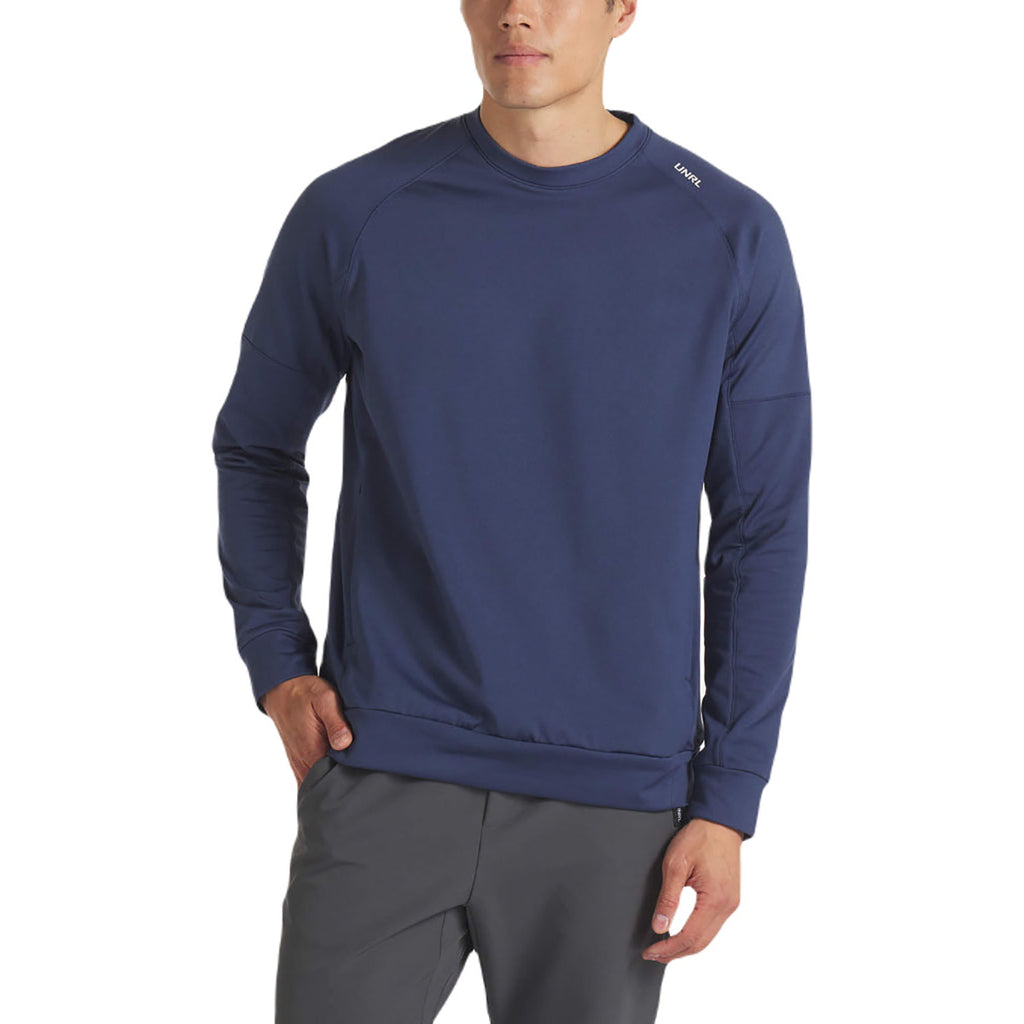 UNRL Unisex Harbor Blue Crossover Crewneck