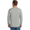 CornerStone Men's Light Grey Workwear Pro Long Sleeve Pocket Tee