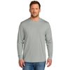 CornerStone Men's Light Grey Workwear Pro Long Sleeve Pocket Tee