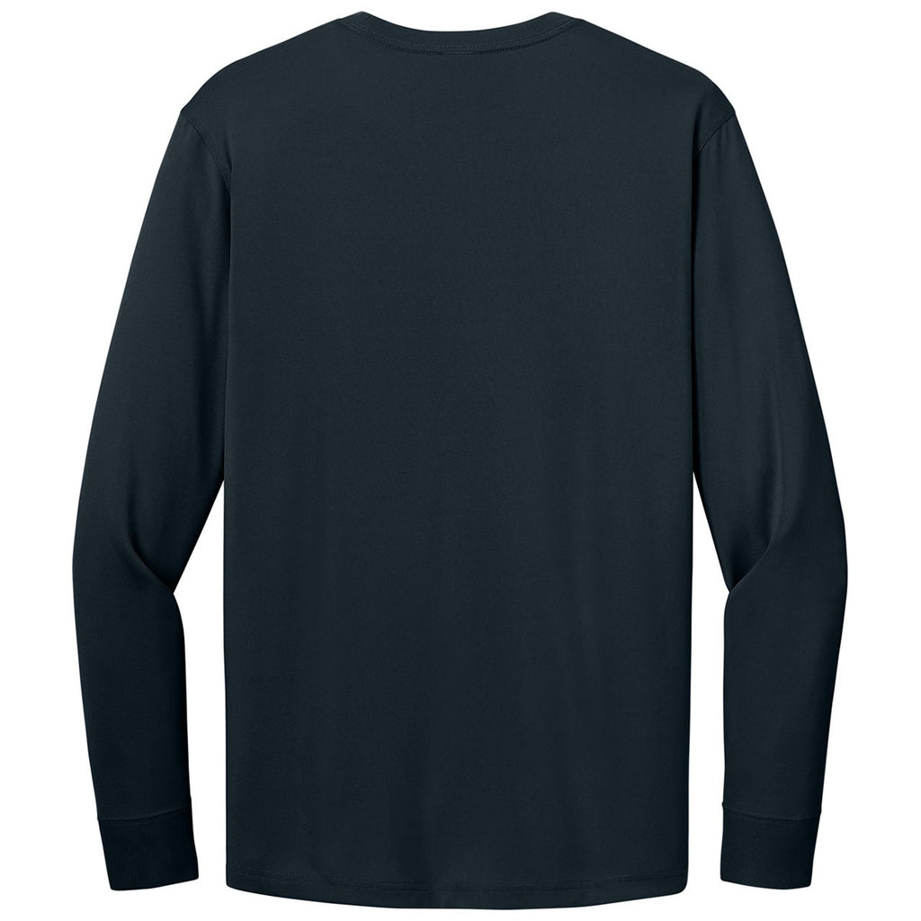 CornerStone Men's Navy Workwear Pro Long Sleeve Pocket Tee
