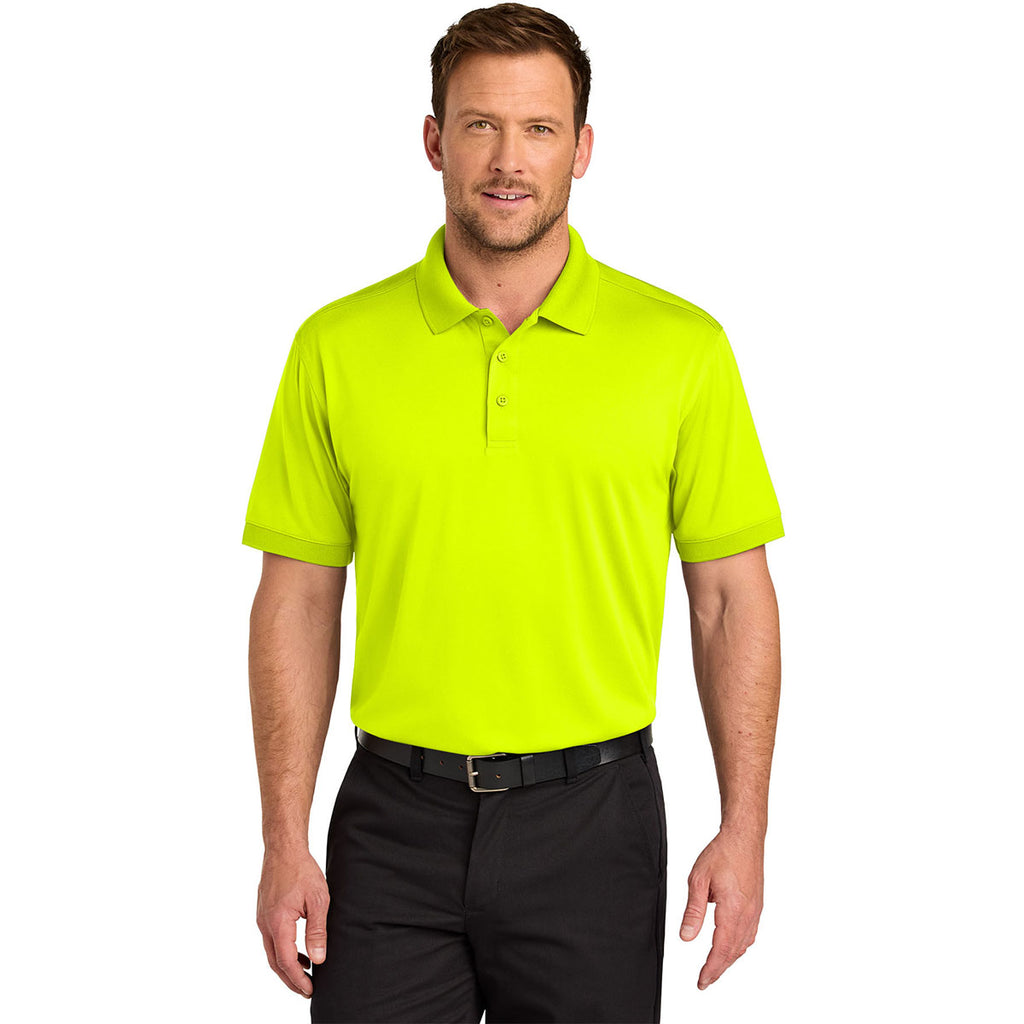 CornerStone Men's Safety Yellow Workwear Pro Polo