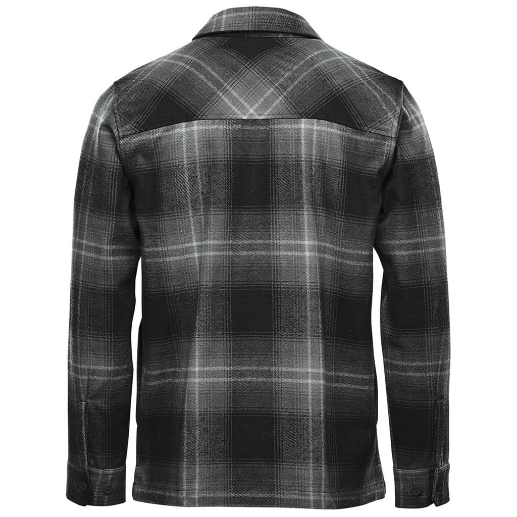 Stormtech Men's Carbon/Black Highland Plaid Shacket