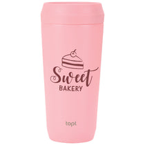 TOPL Pink 16 oz. Double Wall, Recycled Stainless Steel 360° Tumbler