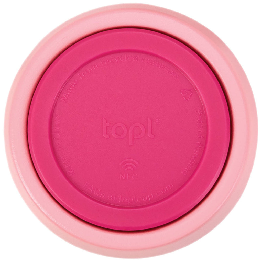 TOPL Pink 16 oz. Double Wall, Recycled Stainless Steel 360° Tumbler
