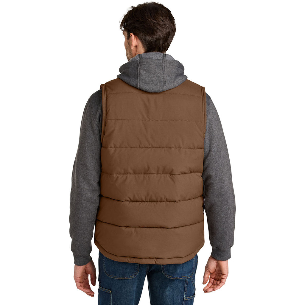 Carhartt Men's Red Duck Brown Montana Insulated Vest
