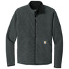 Carhartt Men's Carbon Heather Textured Full-Zip Fleece Jacket