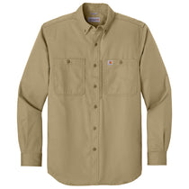 Carhartt Men's Dark Khaki Rugged Professional Series Long Sleeve Shirt