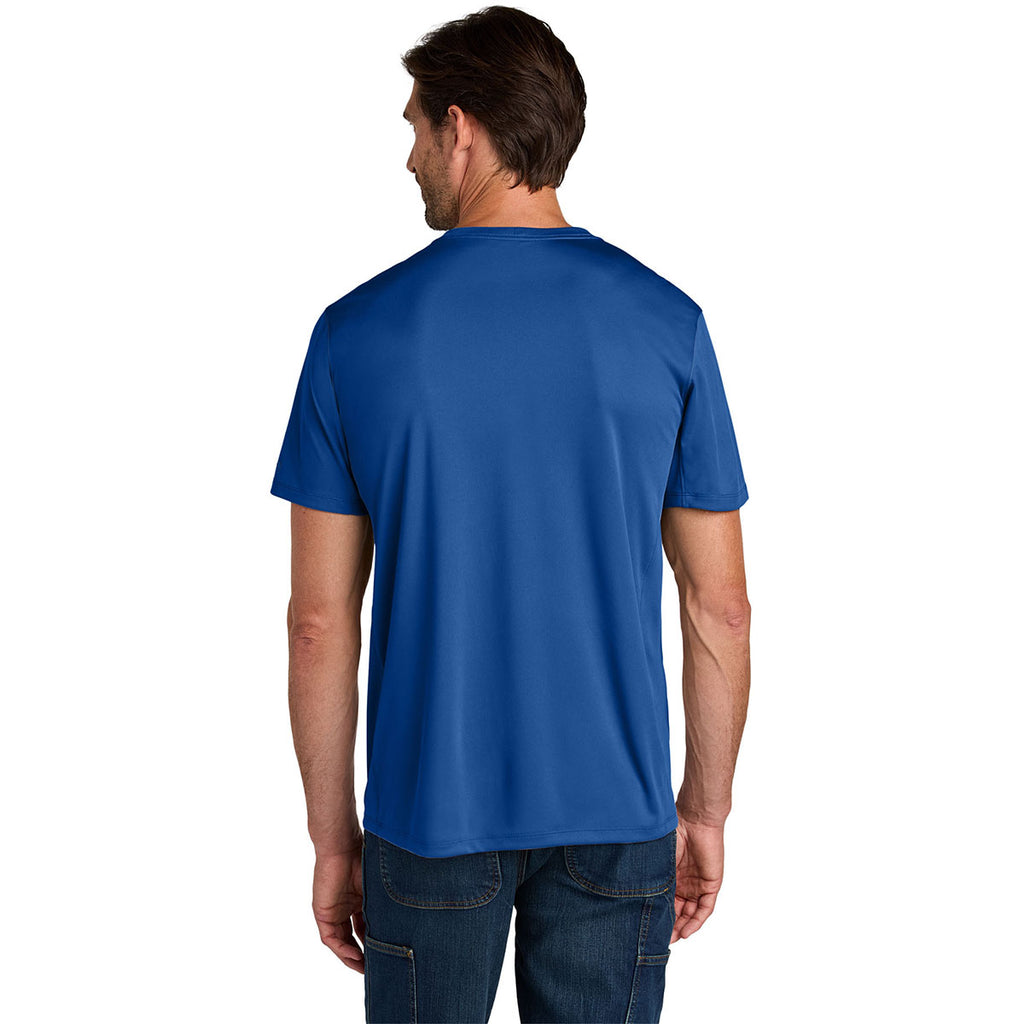 Carhartt Men's Royal Glass Blue Force Sun Defender Short Sleeve T-Shirt