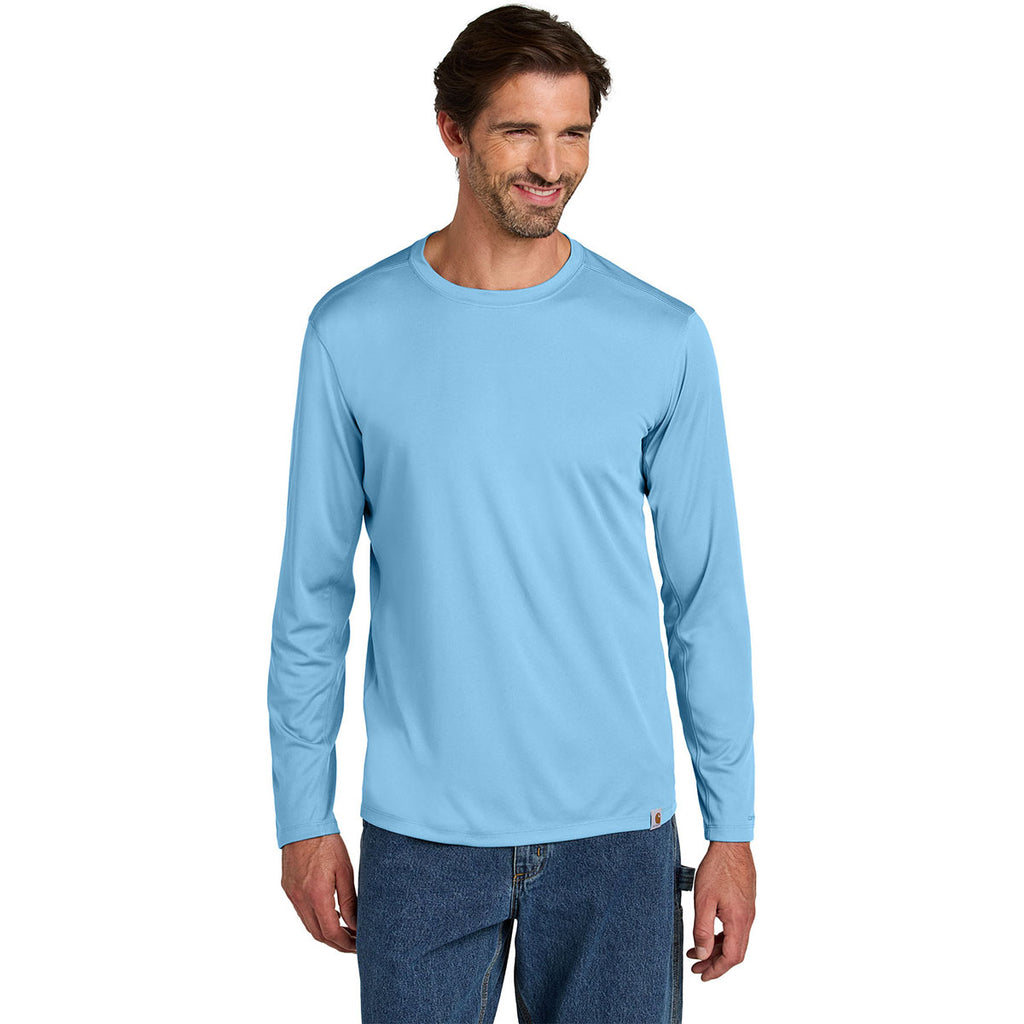 Carhartt Men's Fresh Water Blue Force Sun Defender Long Sleeve T-Shirt