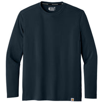 Carhartt Men's Navy Force Sun Defender Long Sleeve T-Shirt