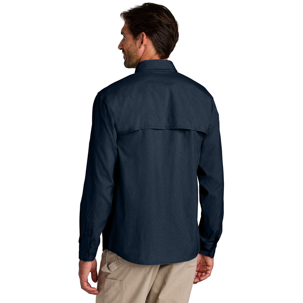 Carhartt Men's Navy Force Sun Defender Long Sleeve Shirt