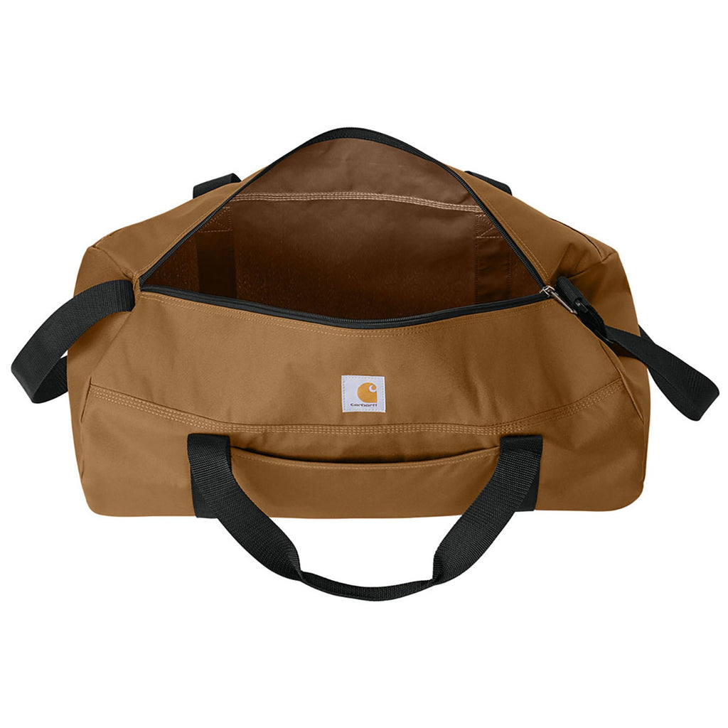 Carhartt Carhartt Brown Canvas Packable Duffel with Pouch