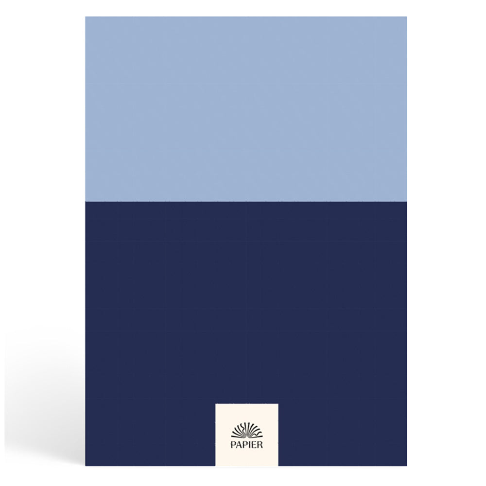 Papier Blue/Navy Colorblock Daily Planner