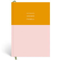 Papier Pink/Mustard Colorblock Lined Notebook