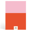 Papier Pink/Red Colorblock Plain Notebook