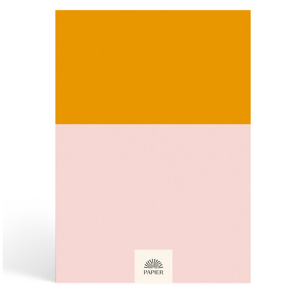 Papier Pink/Mustard Colorblock Travel Journal