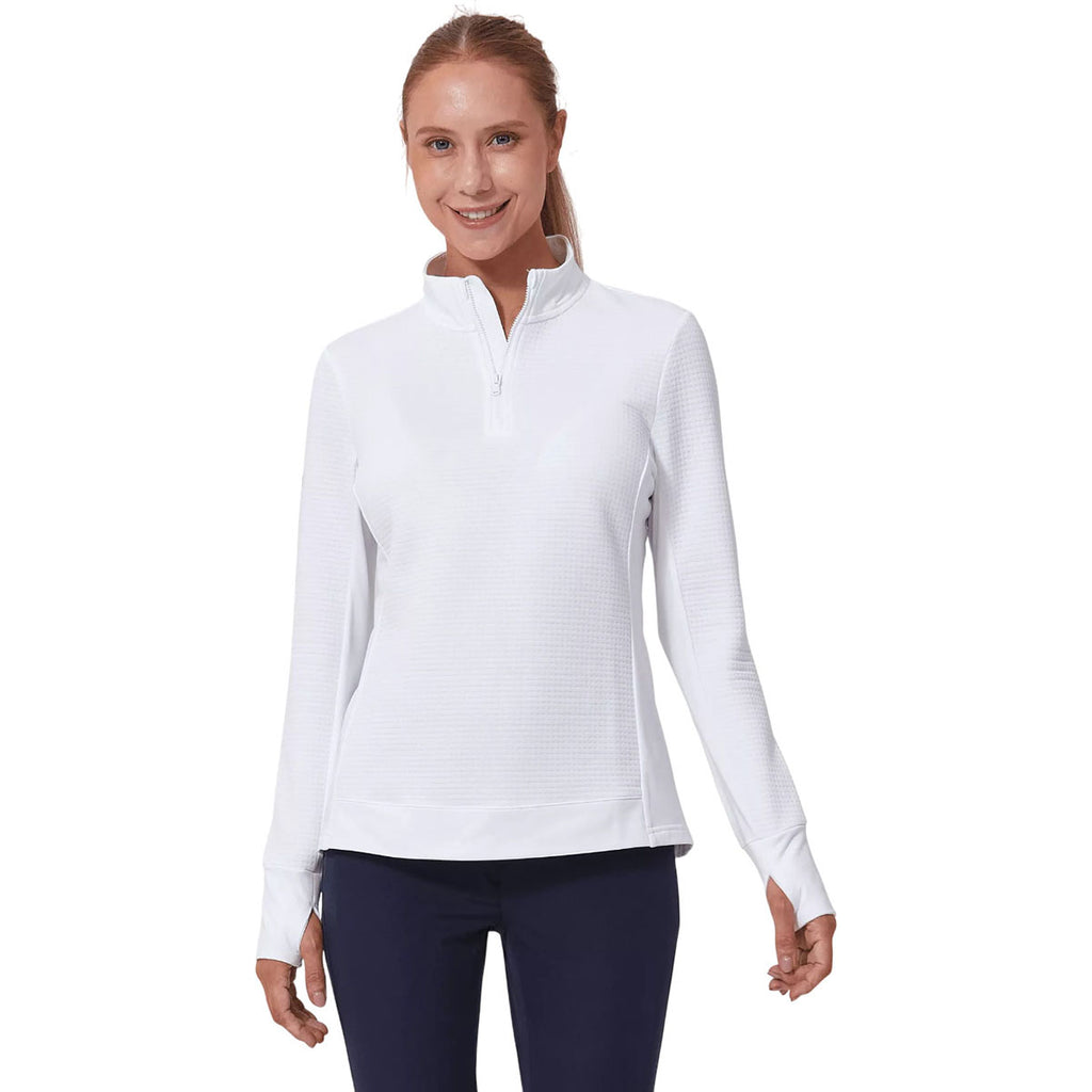 Levelwear Women's White Cushion Pullover