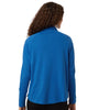 Devon & Jones Women's French Blue Seaton Pebble Textured Quarter-Zip Pullover