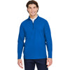 Devon & Jones Men's French Blue CrownLux Performance Windsor Welded Quarter-Zip