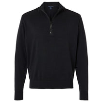 Devon & Jones Men's Black New Classics Quarter-Zip Sweater