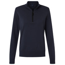 Devon & Jones Women's Navy New Classics Quarter-Zip Sweater