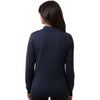 Devon & Jones Women's Navy New Classics Quarter-Zip Sweater