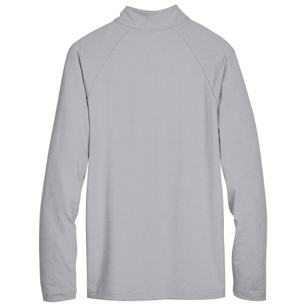 Devon & Jones Men's Black CrownLux Performance Clubhouse Micro-Stripe Quarter-Zip Pullover