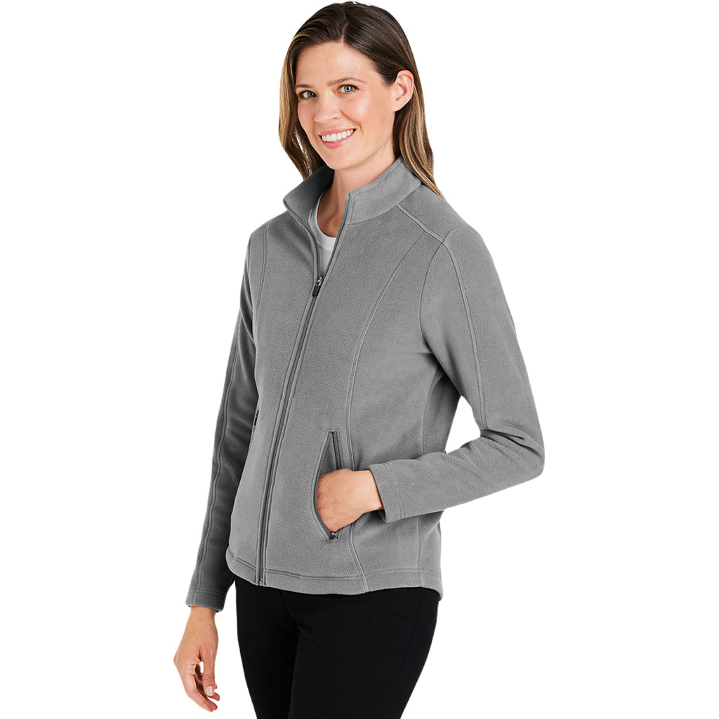 Devon & Jones Women's Graphite CrownLux Performance Fleece Full-Zip