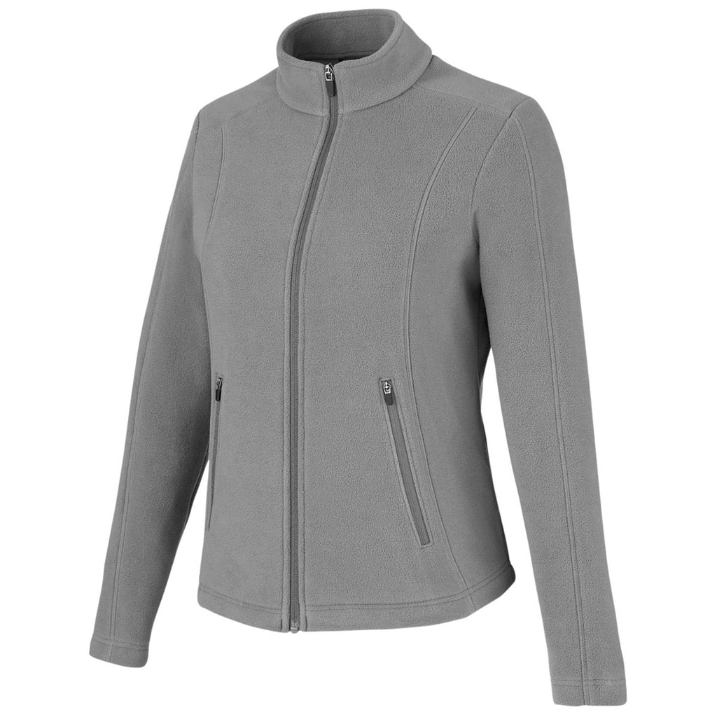 Devon & Jones Women's Graphite CrownLux Performance Fleece Full-Zip