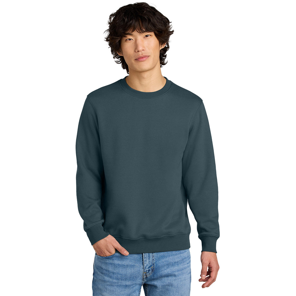 District Men's Deep Steel Blue Perfect Weight Fleece Crew