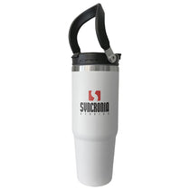 Perfect Line White The Thirty - Flip Handle Vacuum Tumbler