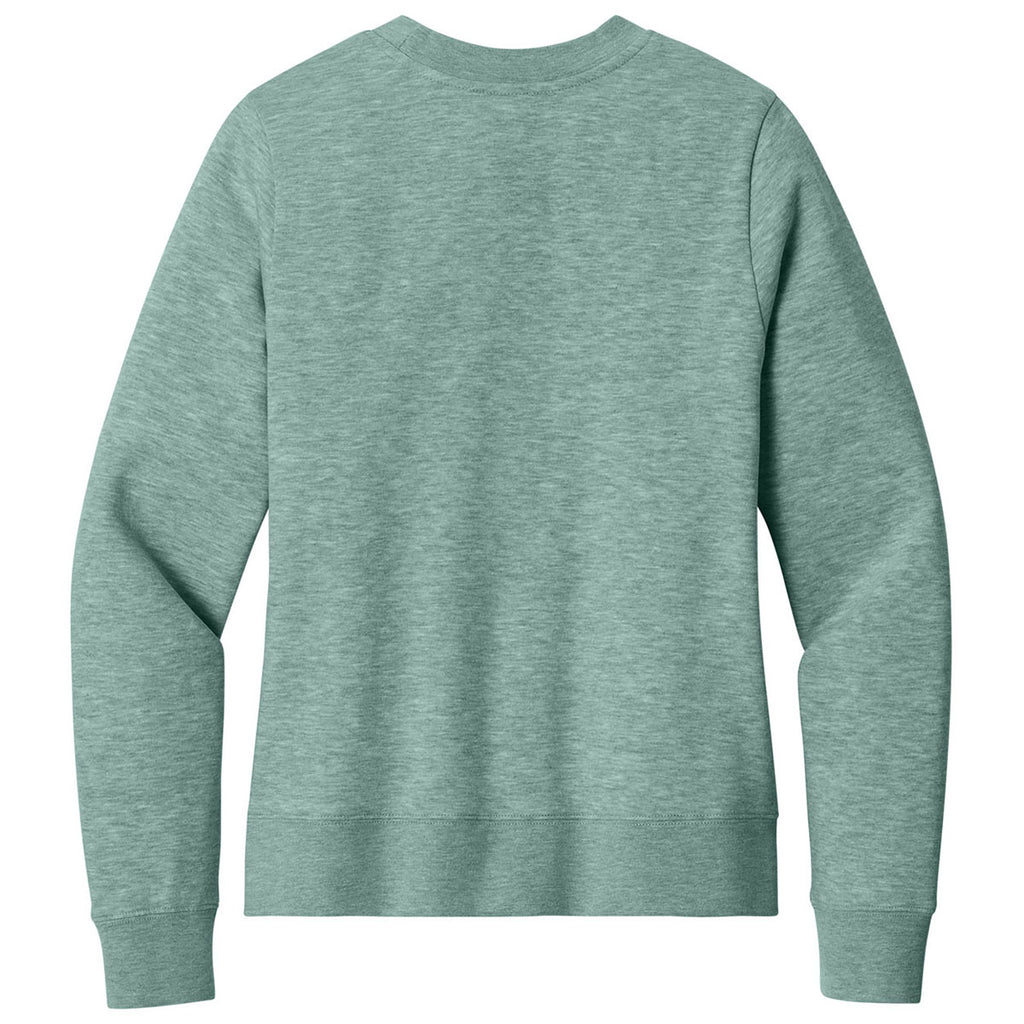District Women's Heathered Dusty Sage V.I.T. Fleece Crew
