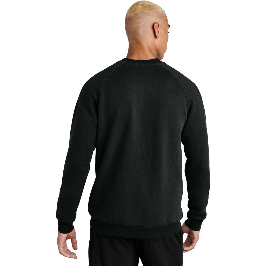 District Men's Jet Black Cloud Fleece Crew