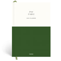 Papier Dark Green Demi Calendar Year Planner