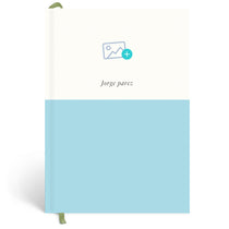 Papier Mid Blue Demi Plain Notebook