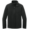 Eddie Bauer Men's Black Half Zip Microfleece Jacket