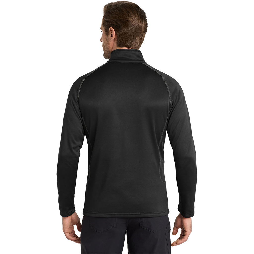 Eddie Bauer Men's Black 1/2-Zip Base Layer Fleece
