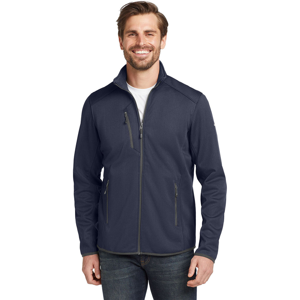Eddie Bauer Men's River Blue Dash Full-Zip Fleece Jacket
