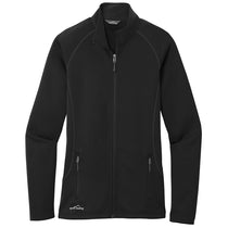Eddie Bauer Women's Black Smooth Fleece Base Layer Full-Zip