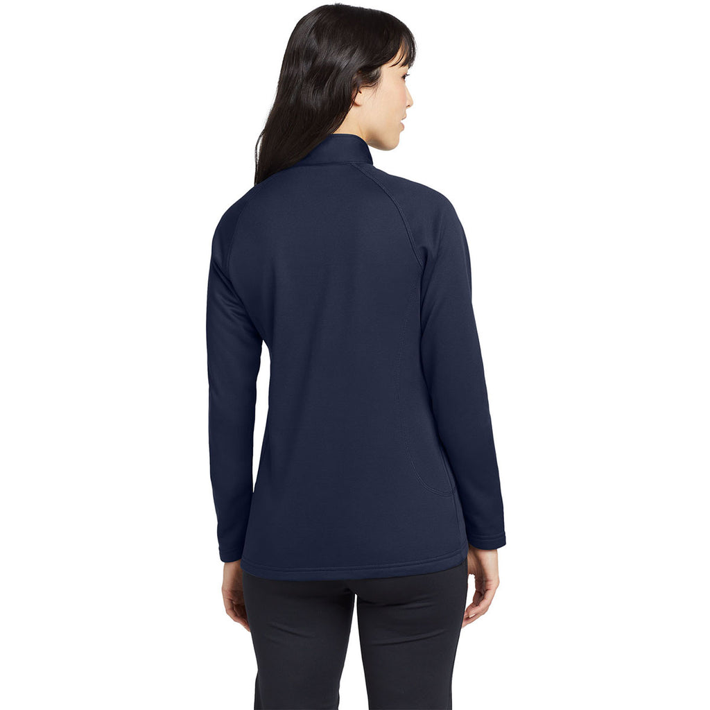 Eddie Bauer Women's River Blue Smooth Fleece Base Layer Full-Zip