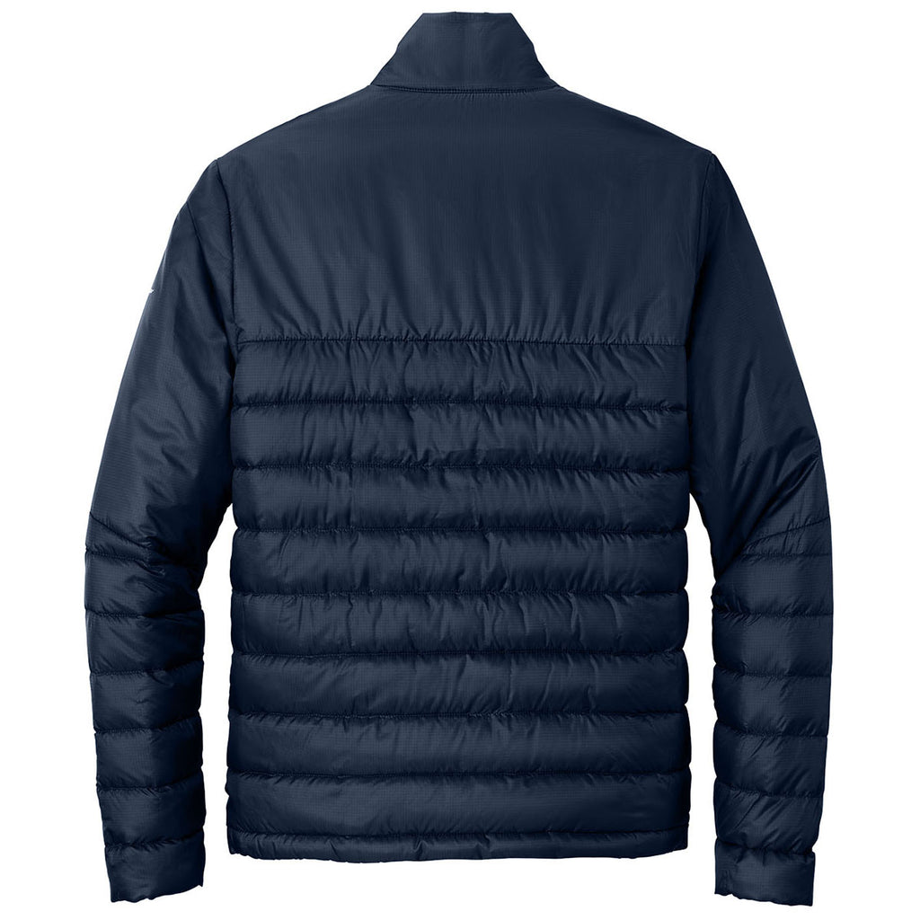 Eddie Bauer Men's River Blue Navy Quilted Jacket