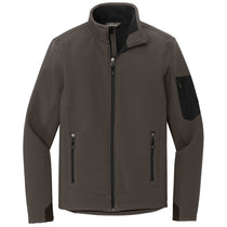 Eddie Bauer Men's Canteen Grey/Black Rugged Ripstop Softshell Jacket