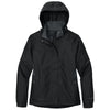 Eddie Bauer Women's Black/Steel Grey Rain Jacket